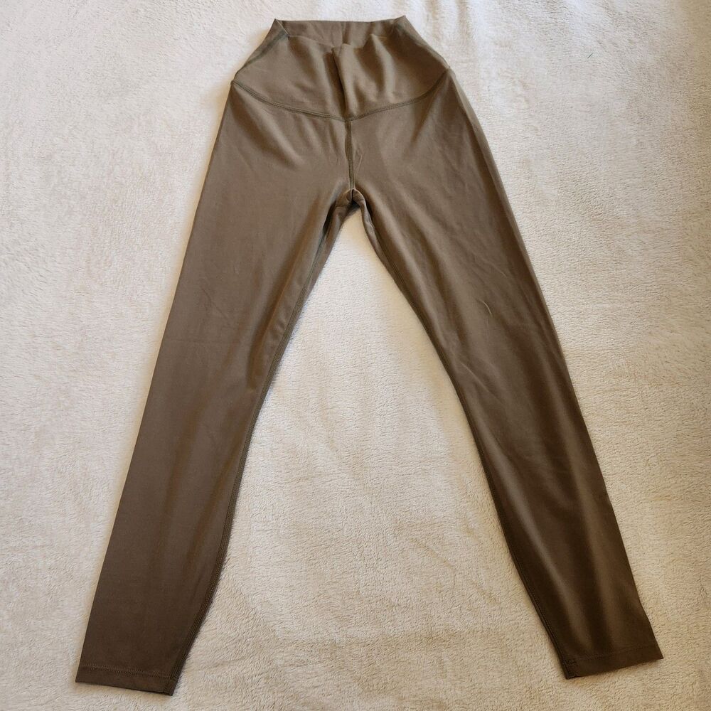 Varley Let's Move High-Rise 25" Leggings - Size S - EUC Olive / Taupe
